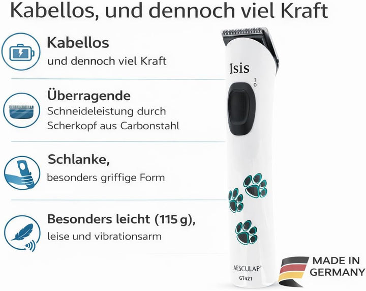 Rotschopf24 Schermaschine Aesculap ISIS GT421, kabellos + Tasche