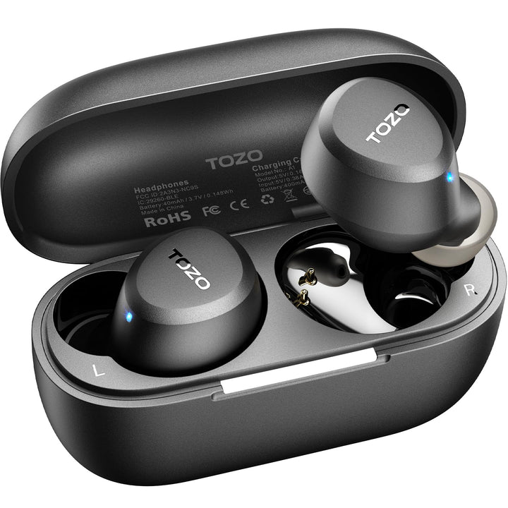 TOZO A1 In-Ear Kopfhörer Kabellos Bluetooth 5.3 mit 2 Mikrofonen für KI-Anrufe, App-Steuerung, 32 St