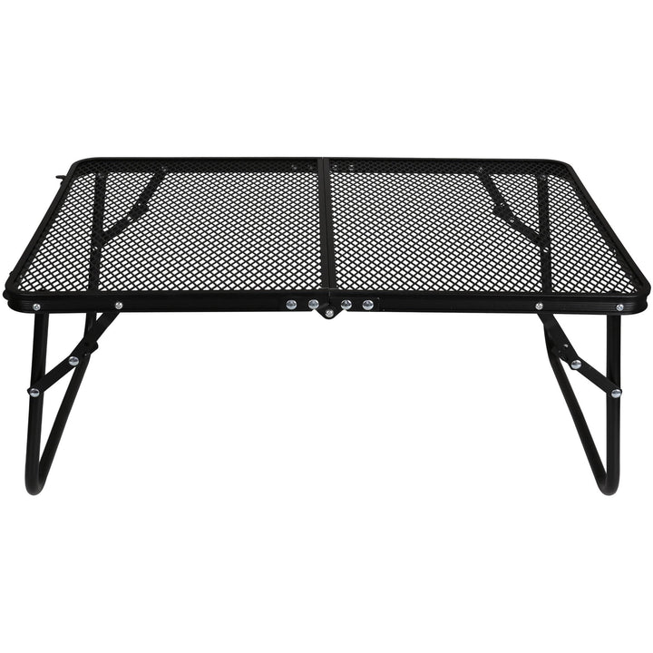 Klappbarer Reisetisch, tragbarer Campingtisch, 60×40×26,5 cm (Schwarz 2), Schwarz 2