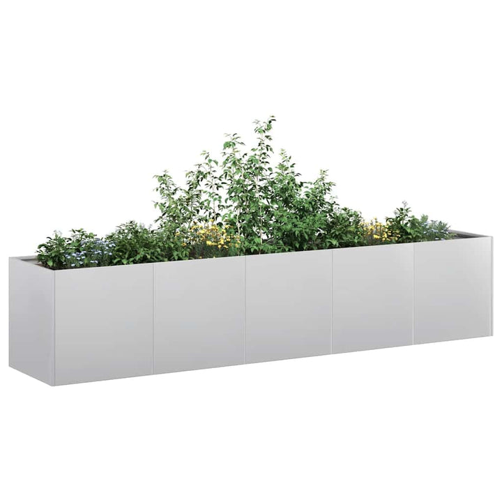 ACAGALA Pflanzkübel Metall 200x40x40 cm, Rechteckig Garten Hochbeet in Offenes Bodendesign, Blumento