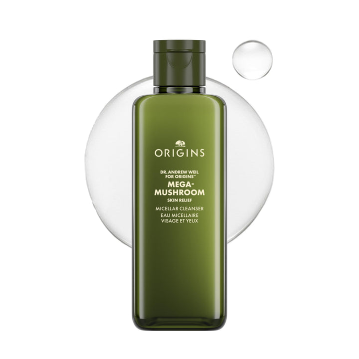 Origins Mega-Mushroom Skin Relief Micelllar Cleanser, 200 ml. Frisch