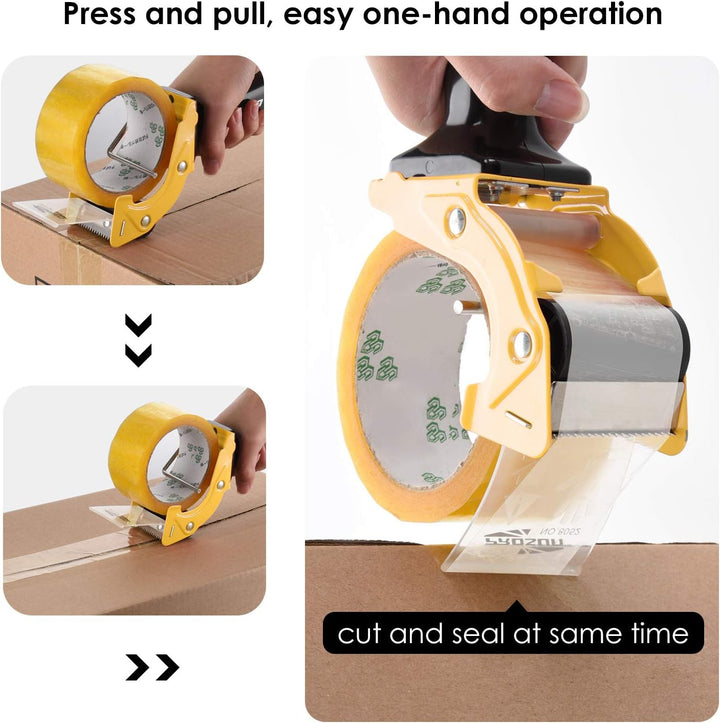 Handheld Klebebandabroller, mit extra Klinge Verpackung Karton Cutter, Paketklebeband Paketbandabrol