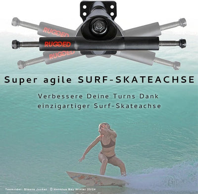 JUCKER HAWAII Surf Skateboards // Skatesurfer // Surfskate // Bestes Surf-Training // Superbeweglich