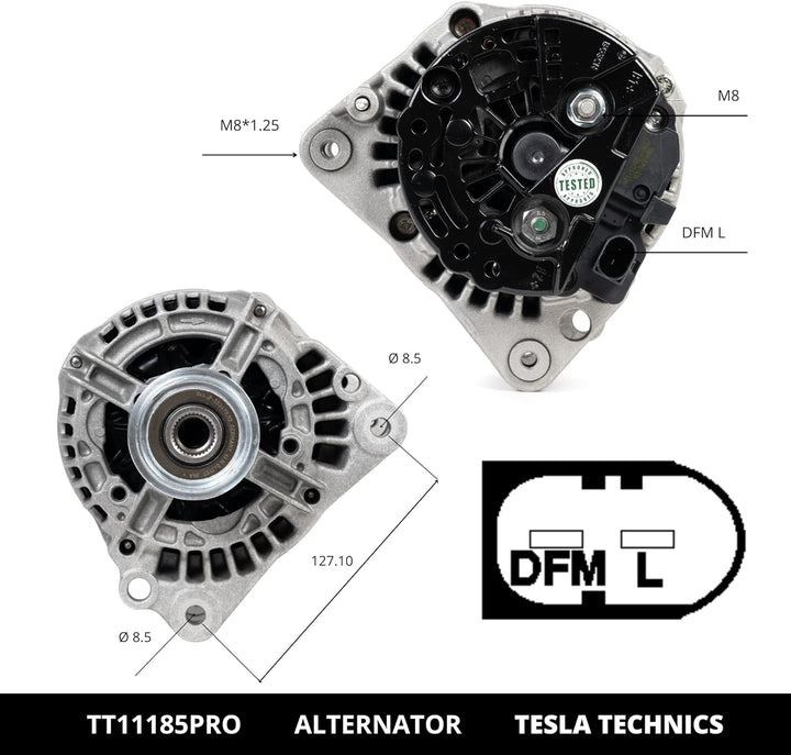 TT11185 PRO. LICHTMASCHINE 12V, alternator 90A, kompatibel mit FORD, SKODA, auto-lichtmaschine AUDI,