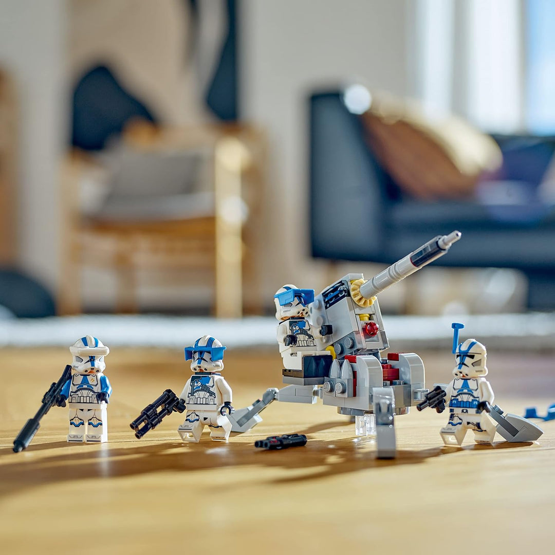 LEGO Star Wars 501st Clone Troopers Battle Pack 75345, baubares Spielzeug-Set mit AV-7 Anti-Fahrzeug