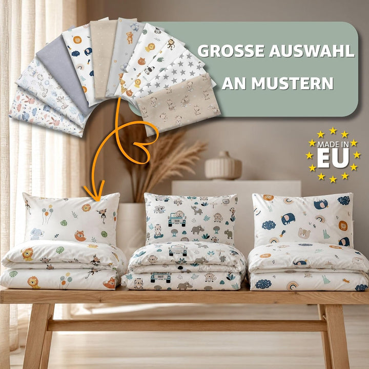 Kinderbettwäsche 100x135 Baumwolle – Bettwäsche Kinder Baby Jungen Mädchen Bettwäsche-Sets Bettbezug