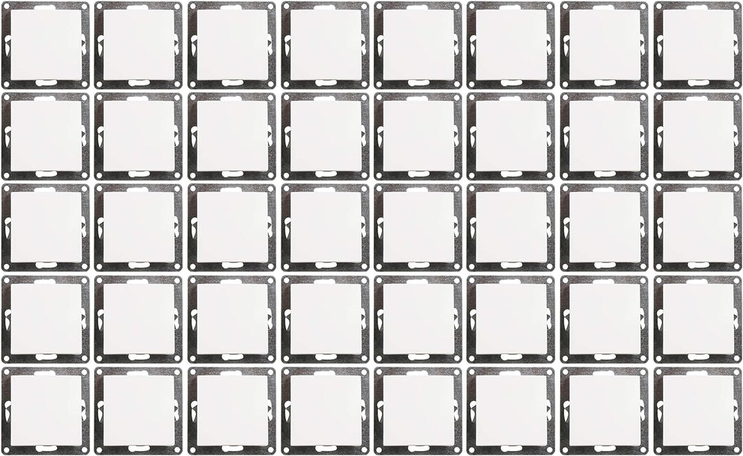 MC POWER - 40er Pack Wechselschalter | FLAIR | Schalter-Set im Vorteilspack mit Klemmanschluss, weis