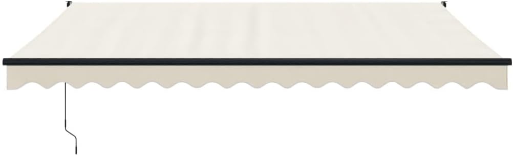 vidaXL Elektrische Markise mit Kurbel Creme 4,5x3 m 4.5 x 3 m Creme, 4.5 x 3 m Creme