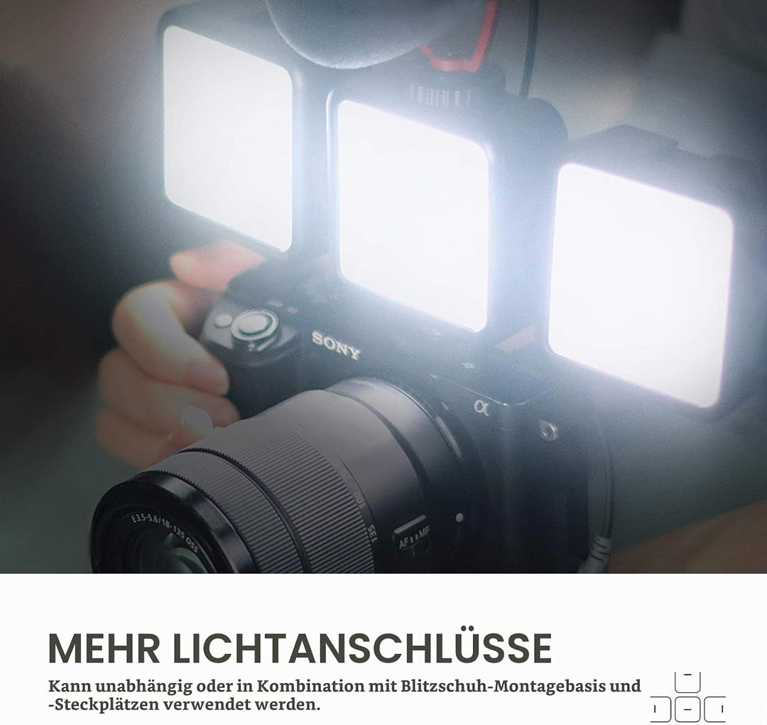 GODOX LITEMONS LED6R RGB LED-Videoleuchte, Taschenlicht Bicolor 3200K-6500K CRI 95, 13 FX Lichteffek