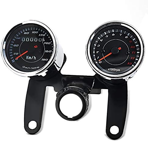 Motorrad Tachometer Drehzahlmesser Analog Craftride VTV Chrom