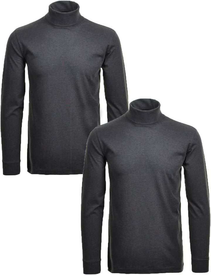 RAGMAN Herren Unterzieh Rolli 2er Pack S Anthrazit-019, S Anthrazit-019