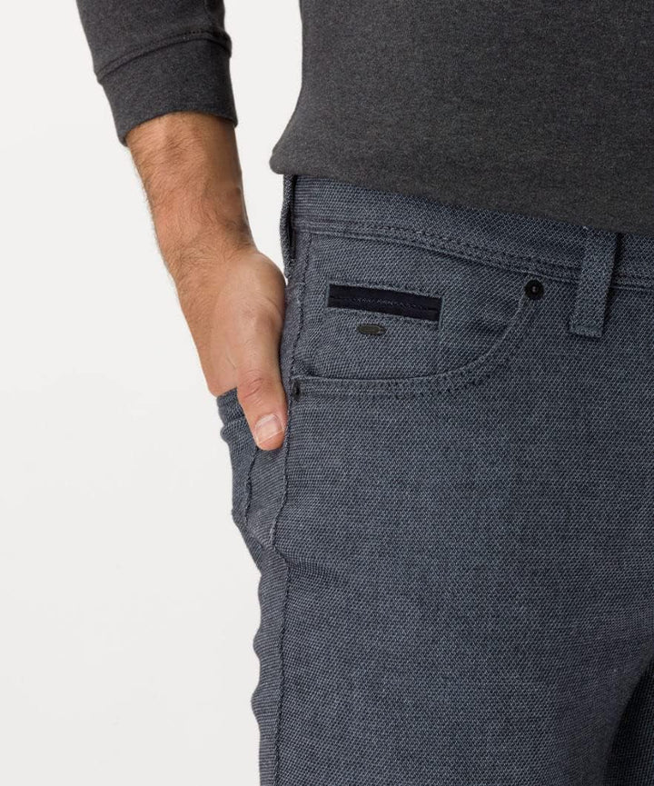 Brax Herren Hose Style Cadiz C Five-Pocket-Hose in Woo.Look-qualität 34W / 32L Blau (Storm 27), 34W