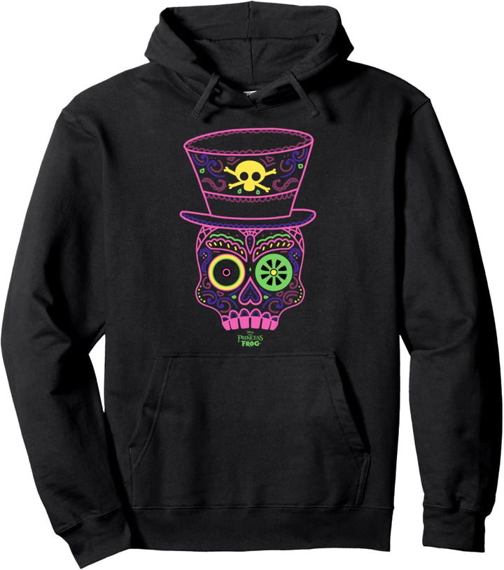 Disney Villains Facilier Neon Skull Pullover Hoodie