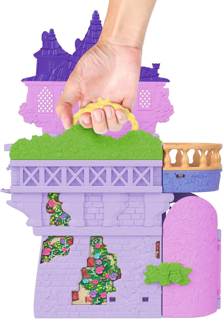Mattel Disney Princess Spielzeug, Rapunzel Storytime Stackers Puppenhaus-Turm mit Kleiner Rapunzel-P