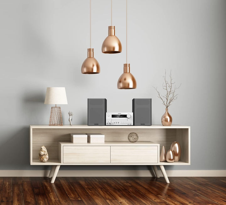 Kenwood M-822DAB - Micro HiFi-System mit 2 x 50 Watt RMS, CD, USB, DAB+ & Bluetooth Audio-Streaming,