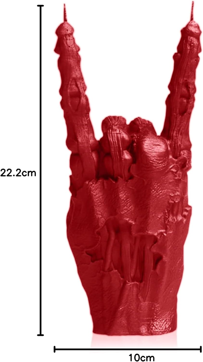 Candellana Zombie Deko Kerze - Zombie Hand Deko - Halloween Deko Hand - Gothic Deko - Grunge Deko Ke