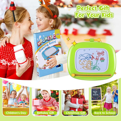 Smasiagon Magnetische Maltafel Zaubertafel für Kinder, Bunte Löschbare Magnettafel Zeichentafel mit