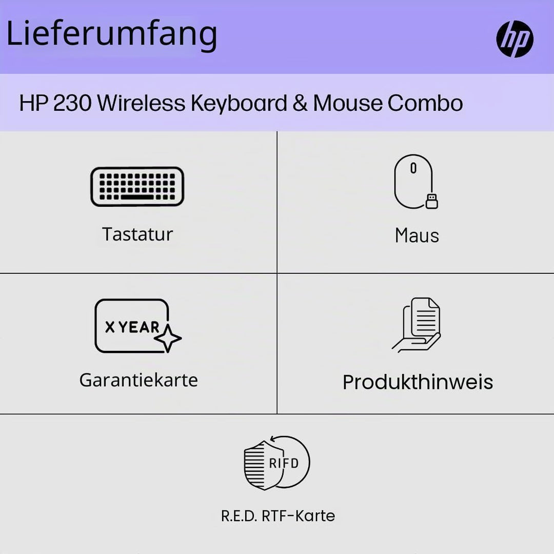 HP 230 kabellose Maus und Tastatur