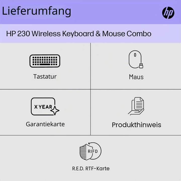 HP 230 kabellose Maus und Tastatur