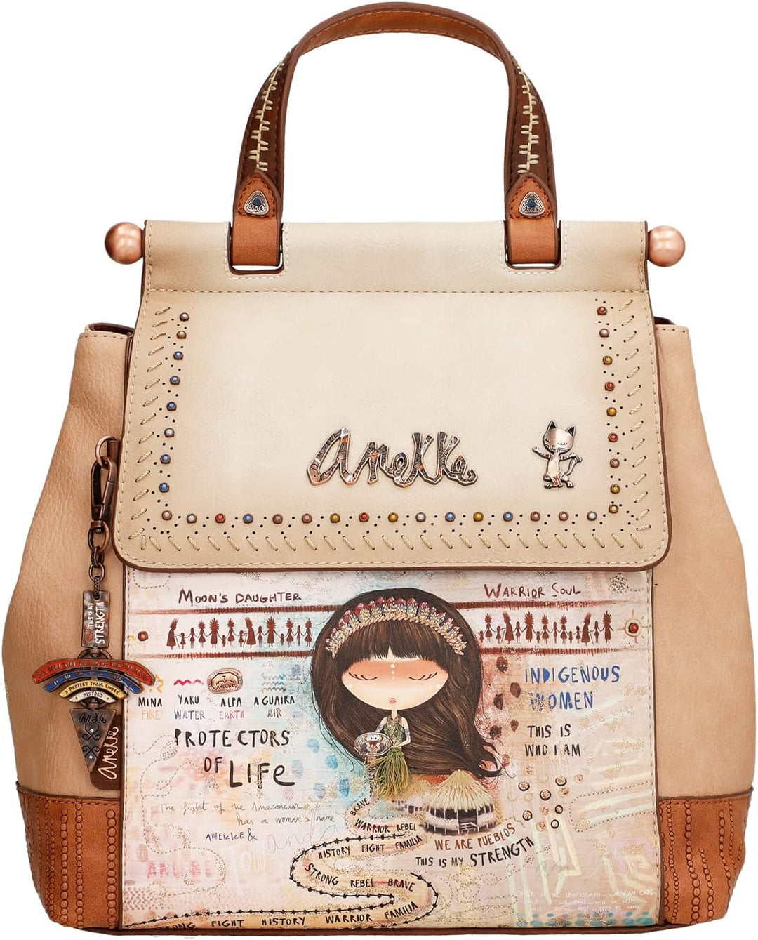 Anekke Damen Klappe Rucksack für unterwegs, bunt