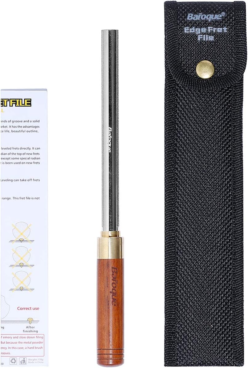 Baroque Bund Feile Gitarre, Bundfeile für Gitarre Diamant, Gitarren Fret File, Verbesserte 3. Genera