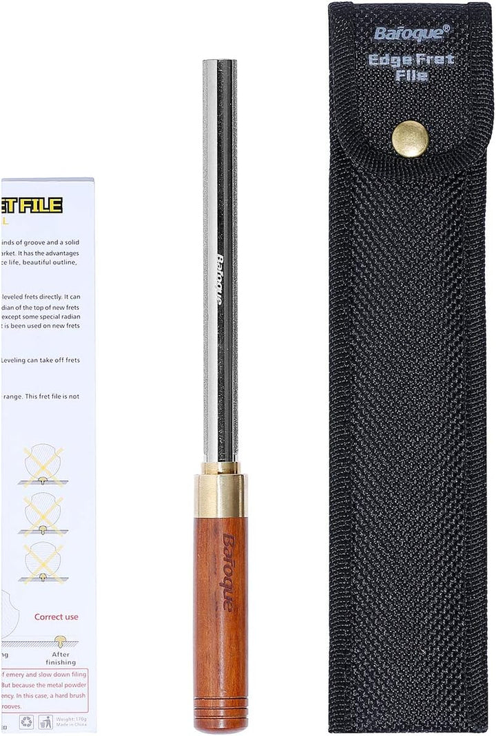 Baroque Bund Feile Gitarre, Bundfeile für Gitarre Diamant, Gitarren Fret File, Verbesserte 3. Genera