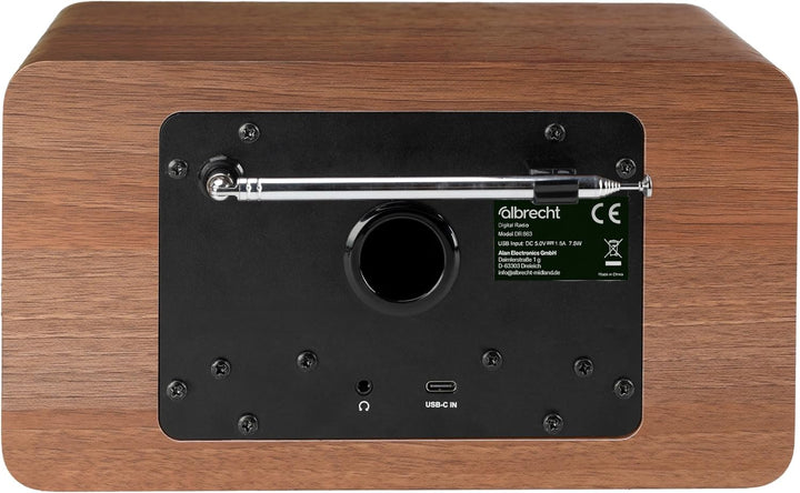 Albrecht DR 863 Digitalradio Mono, DAB+/UKW, grosses 4,3" Farbdisplay, ASA | 4,3" Farbdisplay, ASA-W