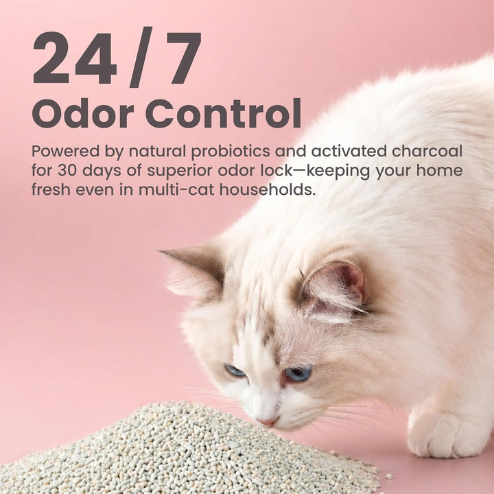 Lady N Tofu Katzenstreu, staubarm, kompatibel mit Auto-Box, geruchlos, 4,1 kg | Mini-Pellet-Form, st