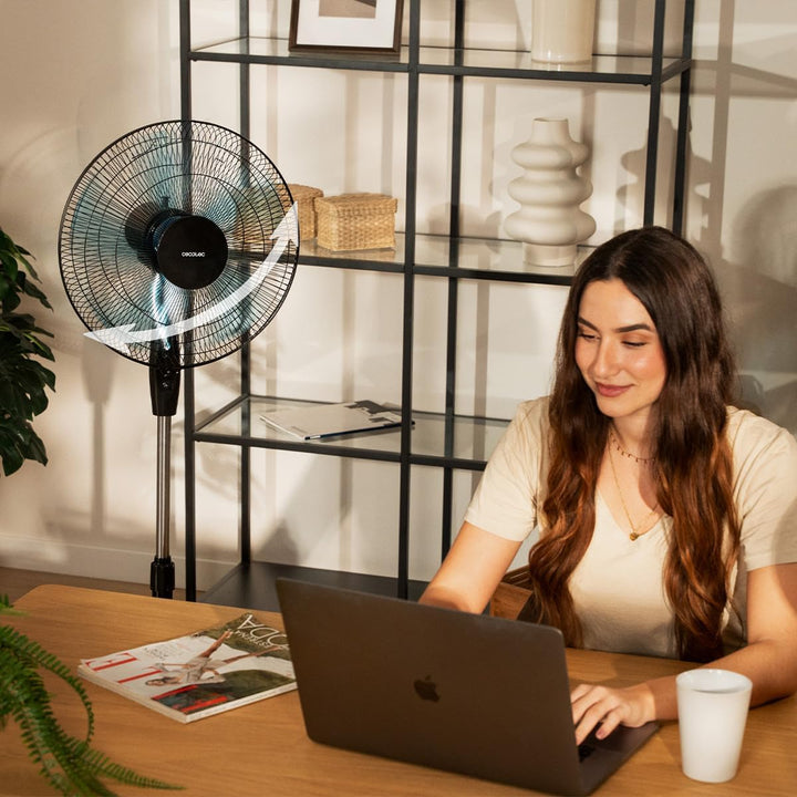 Cecotec Standventilator 515 WindLite Pro. 56 W, 3 Geschwindigkeiten, automatische Oszillation, 40 cm
