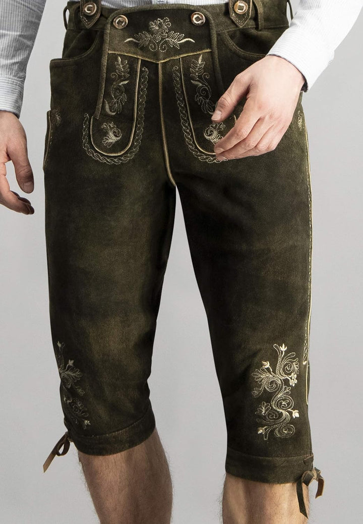 Stockerpoint Herren Lederhose 44 Braun (Bison), 44 Braun (Bison)