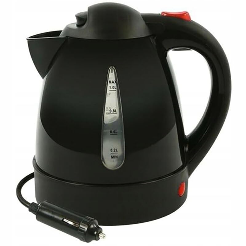12 V Wasserkocher 1 Liter | 130 W | Reise- &amp; LKW Fahrzeug, Wohnmobil, Truck
