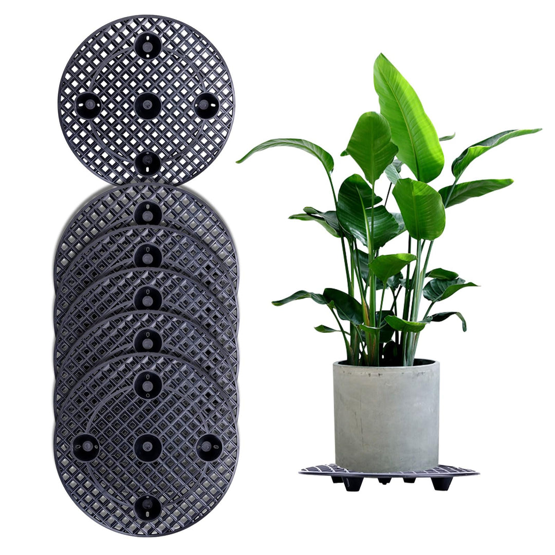GAESHOW 6 Stück Blumentopfe Mesh Pads, Blumentopfgitter Matten, Bonsai Gitter, Kunststoff Blumentopf