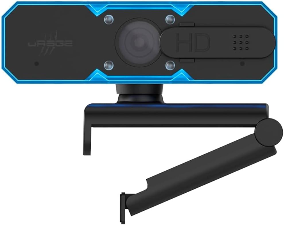 uRage Streaming Webcam „REC 600 HD“,schwarz, HD-Qualität, 720p bei 60fps, Autofokus, Belichtungskorr