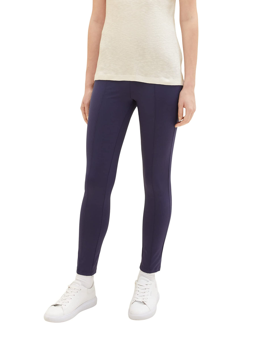 TOM TAILOR Damen Treggings mit Ziernaht 42W / 28L 11331 - Atlantic Ocean Blue, 42W / 28L 11331 - Atl