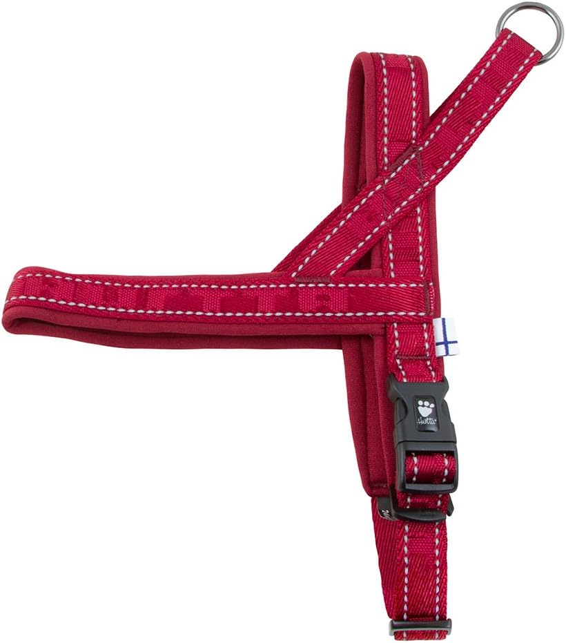 Hurtta Casual Padded Dog Harness, Lingon, 39 in Lingon 35-39", Lingon 35-39"