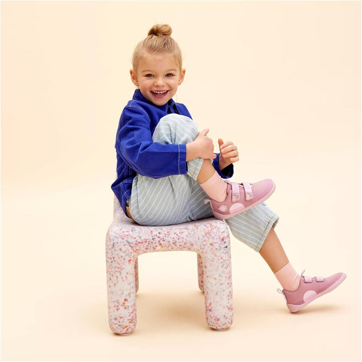 Affenzahn Halbschuh Baumwolle Lucky | Vegan, flexibel und rutschfest mit Klettverschluss, ideal für