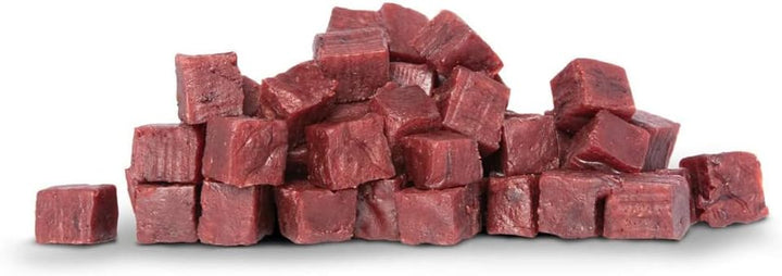 SNACKIES 16er-Pack (à 170g) Premium Snacks für Hunde, Herzhafte Wasserbüffelwürfel ohne Zusatz von G