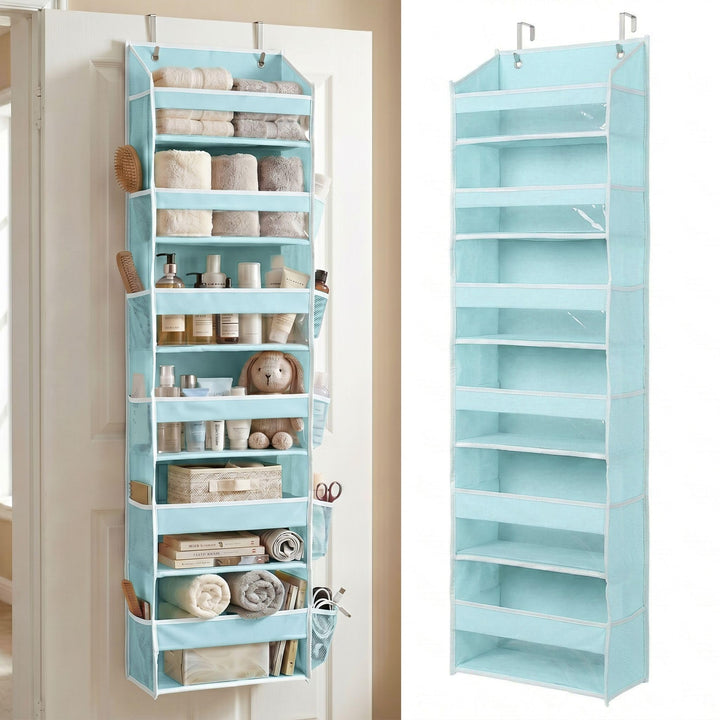 HOMELUX THEORY 1 Stück robuster Tür-Organizer, 140 x 35,6 x 17 cm, 6 grosse Front- und 12 Seitentasc