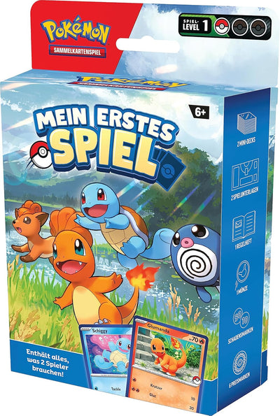 Pokémon-Sammelkartenspiel: Mein erstes Spiel – Glumanda und Schiggy (Mit 2 spielbereiten Mini-Decks