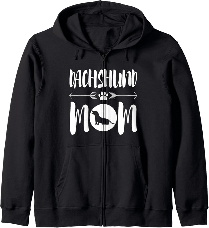 Witziges Dackel Mama für Hunde Fans Kapuzenjacke