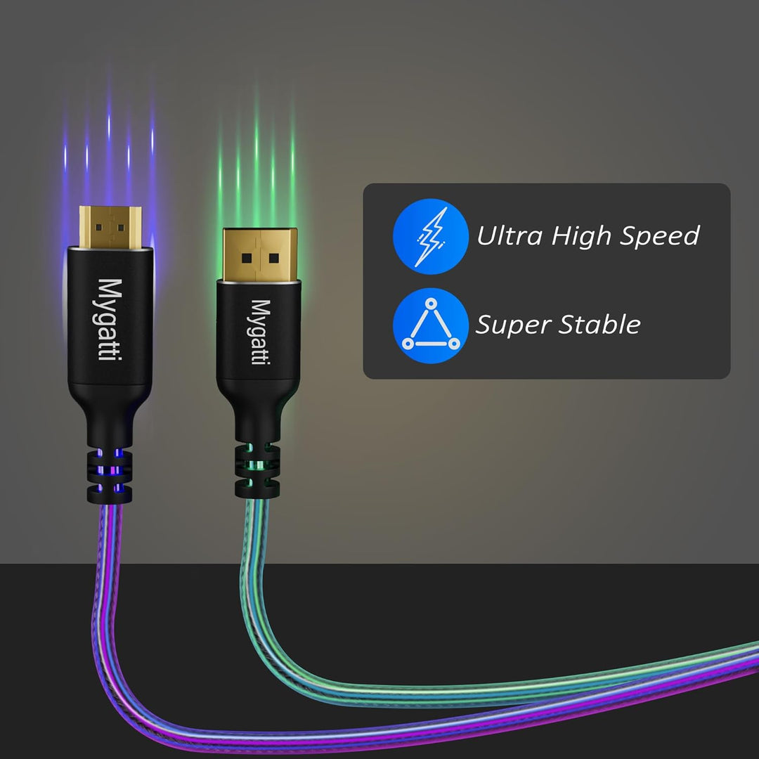 15 Meter DisplayPort auf HDMI Kable(4K UHD),24AWG reinen Kupferdrähten,4K/60HZ,DP auf HDMI Unidirekt