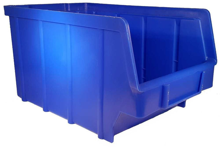26 Stück Stapelboxen blau Gr.3 (145 x 248 x 127 mm) Kunststoff PP Sichtlagerkästen Stapelkästen │ P-
