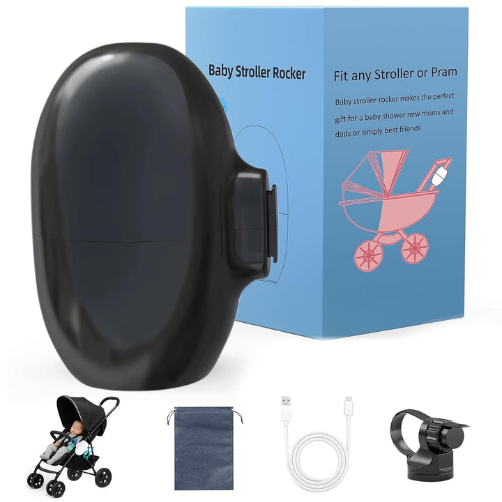 Kinderwagenschaukler, Wiederaufladbar Kinderwagen Wackler Schlafhilfe Für Baby, 5 Einstellbare Schau