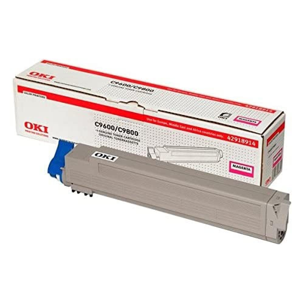 OKI 42918914 C9600, C9650, C9800, C9850 Tonerkartusche 15.000 Seiten, magenta