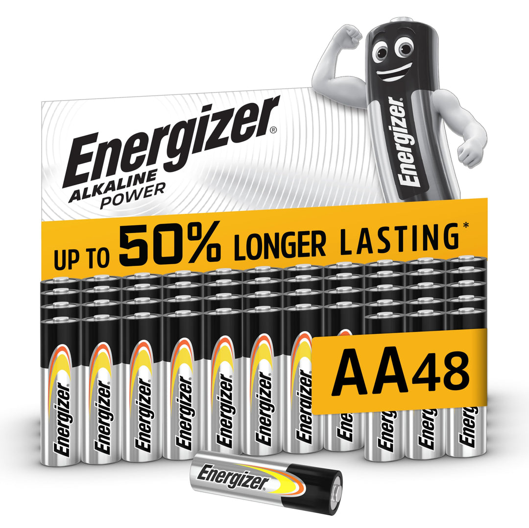 Energizer Batterien AA, Alkaline Power Batterie, 48 Stück, 48 Stück