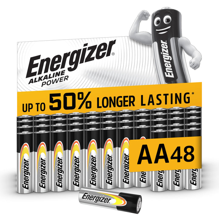 Energizer Batterien AA, Alkaline Power Batterie, 48 Stück, 48 Stück