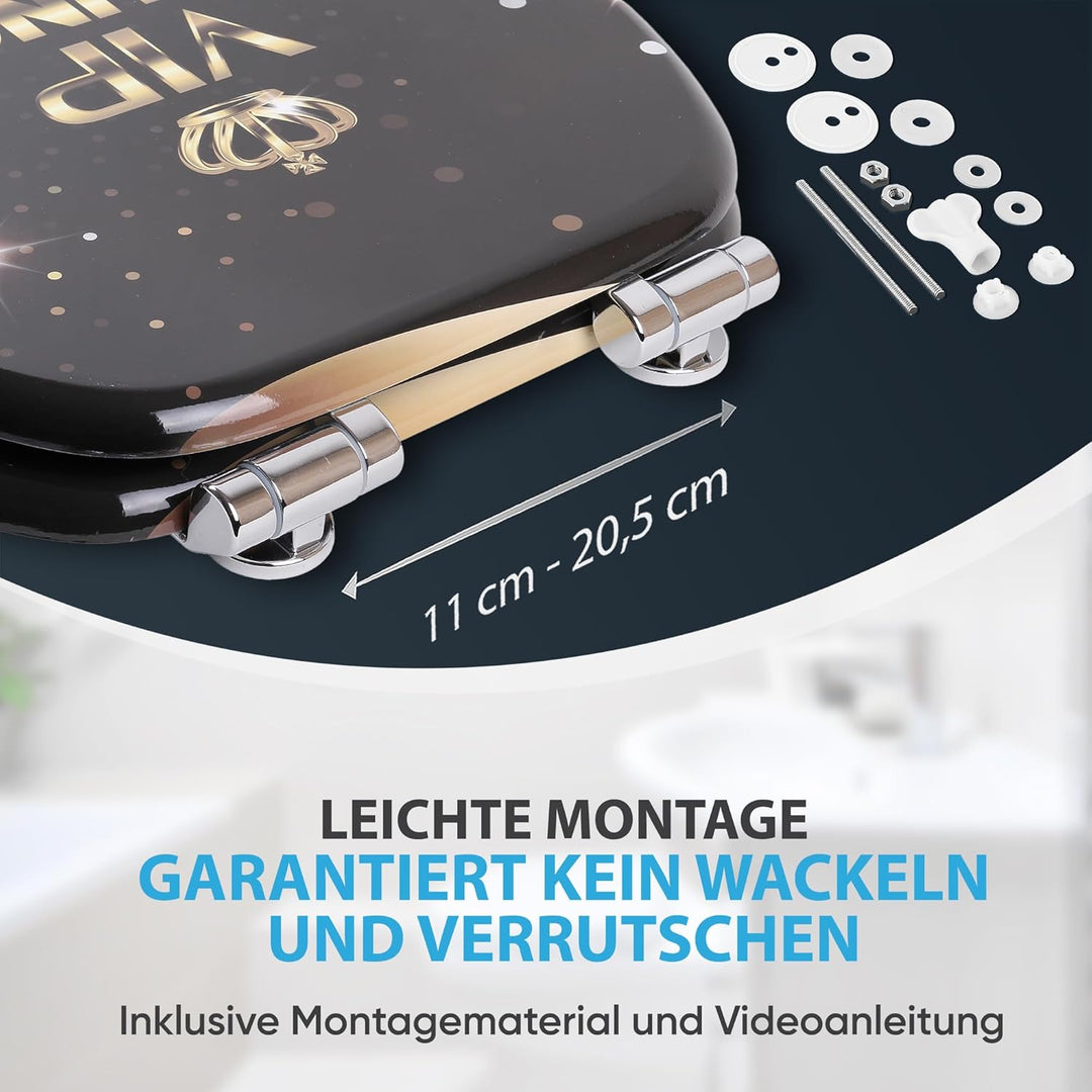 Sanilo WC Sitz mit Absenkautomatik, viele schöne Toilettendeckel zur Auswahl, hochwertige und stabil