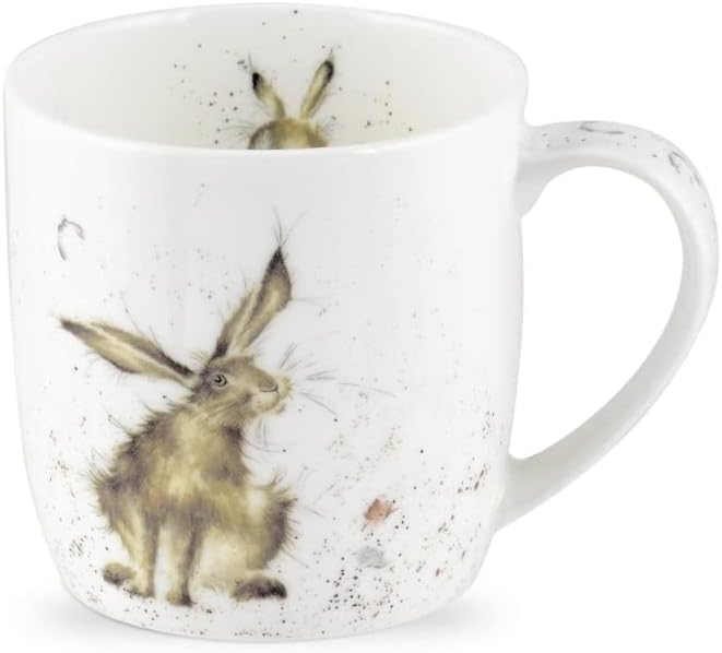 Wrendale Designs Royal Worcester Tasse Collection Hasen und Kaninchen, 4 Stück