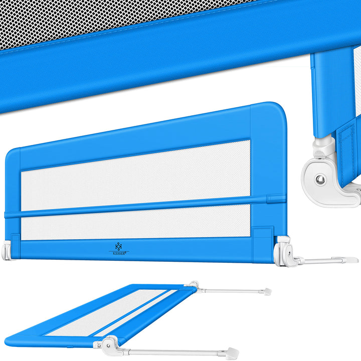 KESSER® Bettgitter 180 cm Bettschutzgitter Kinderbettgitter für Kinder Babybettgitter Klappbar, Trag