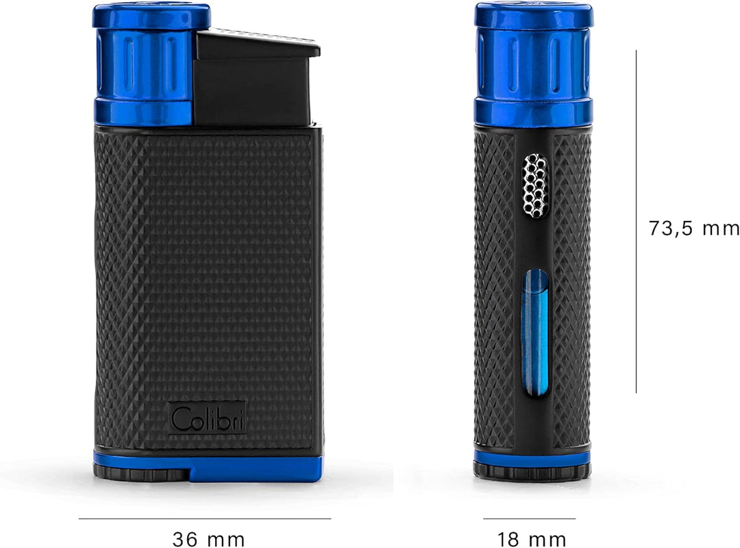 Colibri Evo Sturmfeuerzeug Mit Jet Flamme | Zigarren Und Zigaretten Feuerzeug | Windbeständig | Funk